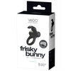 VeDO Frisky Bunny Rechargeable Vibrating Ring - Black Pearl