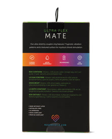  Nu Sensuelle Mate Ultra Bullet Ring Cockring 7 Function - Clear