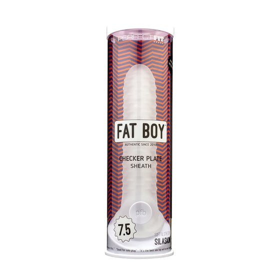 Perfect Fit Fat Boy 7.5" Checker Plate Sheath- Clear