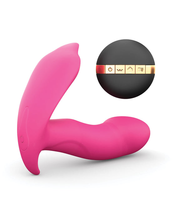 Dorcel Secret Clit Dual Stim Heating and Voice Control - Pink
