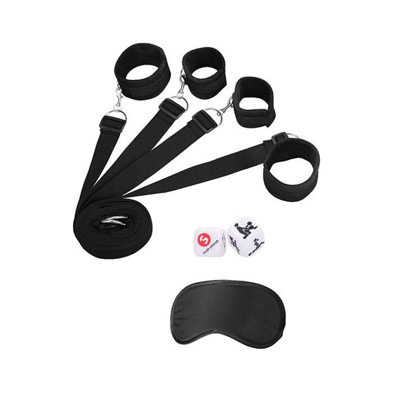 Shots Ouch Bed Restraint System - Black