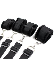  Plesur Fuzzy Bedroom Bondage Kit - Black