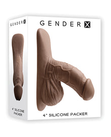  Gender X 4" Silicone Packer - Dark