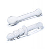 Glas 2 pc G-Spot Pleasure Glass Dildo Set - Clear