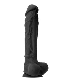  Colours Pleasures 10" Dildo - Black