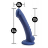 Blush Avant D10 Silicone Dildo - Ergo Mini Indigo