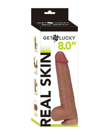 Get Lucky 8.0" Real Skin Series - Light Brown