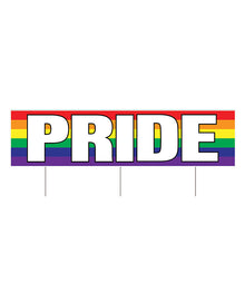  Plastic Jumbo Pride Yard Sign