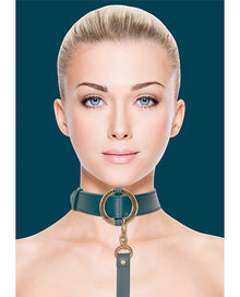  Shots Ouch Halo Collar w/Leash - Green