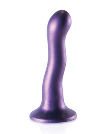 Shots Ouch 7" Curvy G-Spot Dildo - Metallic Purple