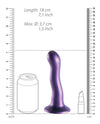 Shots Ouch 7" Curvy G-Spot Dildo - Metallic Purple