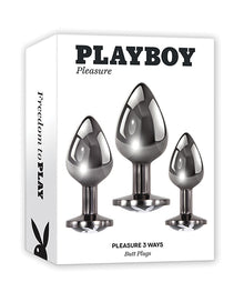  Playboy Pleasure Pleasure 3 Ways Butt Plugs