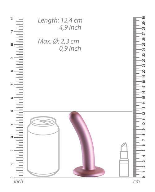 Shots Ouch 5" Smooth G-Spot Dildo - Rose Gold