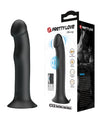 Pretty Love Murray Pulsating & Vibrating Suction Cup Dildo - Black