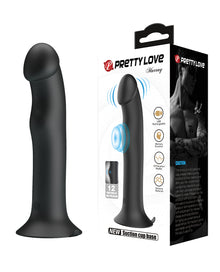 Pretty Love Murray Pulsating & Vibrating Suction Cup Dildo - Black