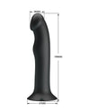 Pretty Love Murray Pulsating & Vibrating Suction Cup Dildo - Black