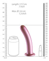 Shots Ouch 7" Smooth G-Spot Dildo - Rose Gold