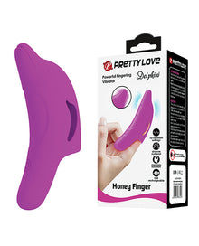  Pretty Love Delphini Dolphin Honey Finger Vibe - Fuchsia