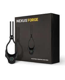  Nexus Forge Single Lasso Vibrating Cock Ring - Black
