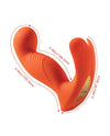 Crave 3 G-Spot Vibrator with Rotating Massage Head & Clit Tickler - Orange