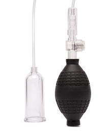  Lux Fetish Clitoral Pump w/Quick Release - Clear/Black