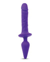 Together Double Pleasure 11"  Double-Ended Dildo & Butt Plug - Purple