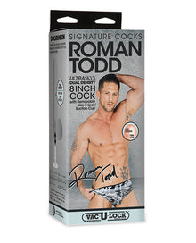  Signature Cocks ULTRASKYN 8" Cock w/Removable Vac-U-Lock Suction Cup - Roman Todd