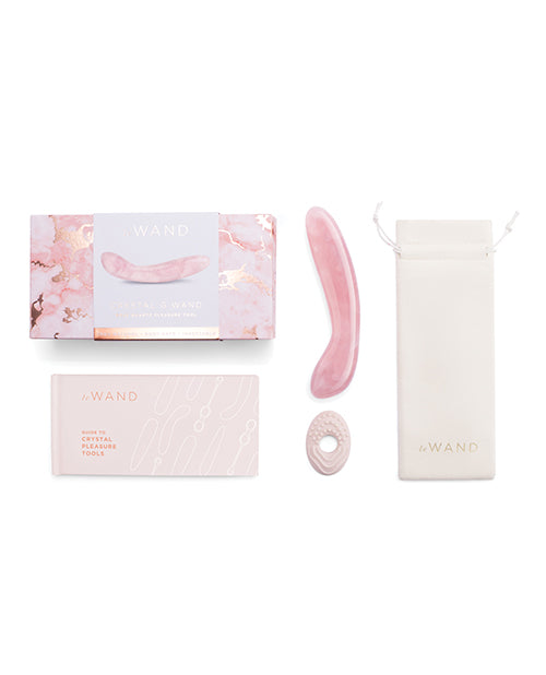 Le Wand Crystal G-Wand Stimulator - Rose Quartz