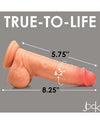 Curve Toys Jock Real Skin Silicone 8" Dildo w/Balls