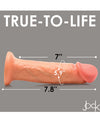 Curve Toys Jock Real Skin Silicone 8" Vibrating Dildo