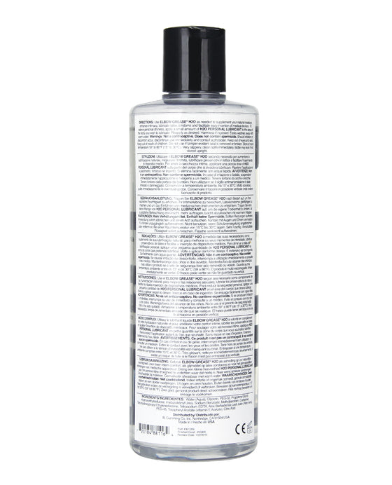 Elbow Grease H2O Personal Lubricant - 16 oz