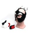 665 Playful Pup Hood - O/S Black/White/Red