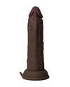 Shaft Flexskin Liquid Silicone 6.5" Vibrating Dong - Mahogany