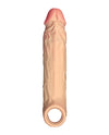 Shaft Flexskin Liquid Silicone 7.8" Vibrating Sheath - Pine