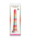 Colours Stacked 9" Dildo - Red/Gold