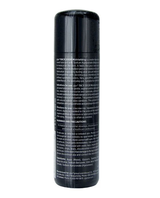 Pjur Back Door Anal Water Based Personal Lubricant - 250 ml Bottle