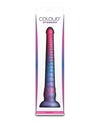 Colours Stacked 12" Dildo - Pink/Blue