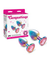 Gemsations 2 pc 2.75" & 3.25" Chrome Anal Training Set - Rainbow