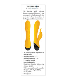  Selopa Buzzz Bunny Rabbit Vibrator - Yellow/Black