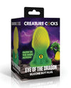 Creature Cocks - Eye of the Dragon Silicone Butt Plug - Green