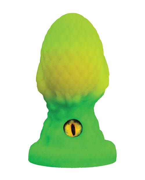 Creature Cocks - Eye of the Dragon Silicone Butt Plug - Green