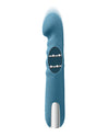 Evolved Queen of All Trades Thrusting & Rotating Vibrator - Teal