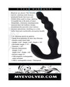Evolved Bead Me Up Curved Anal Vibrator w/Remote Control - Black