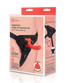  b-Vibe Beginner's Strap-On Harness Set - With 5” Silicone Dildo Peg