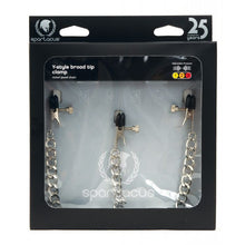  Spartacus Y-Style Broad Tip Nipple Clamps & Clit Clamp