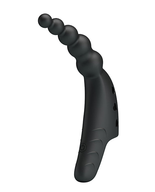 Pretty Love Jordin Beaded Finger Vibe - Black