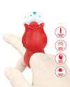 Pretty Love Jae Floral Ring Finger Vibrator - Red