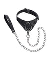 Sportsheets Velvet Noir Collar & Leash - Black