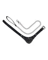 Sportsheets Velvet Noir Collar & Leash - Black