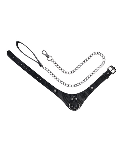 Sportsheets Velvet Noir Collar & Leash - Black